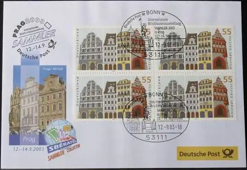 DEUTSCHLAND 2003 Prag 2003 Sammler Prag 12.09.2003 Messebrief Deutsche Post