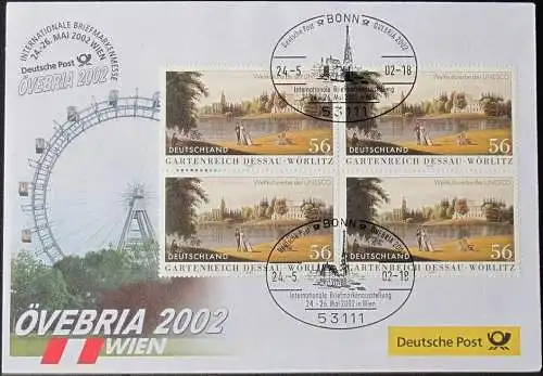 DEUTSCHLAND 2002 Övebria 2002 Wien 24.05.2002 Messebrief Deutsche Post