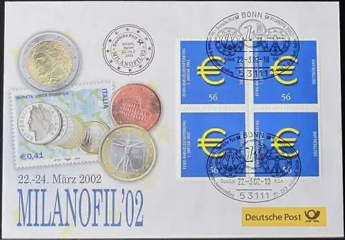 DEUTSCHLAND 2002 Milanofil'02 Mailand 22.03.2002 Messebrief Deutsche Post
