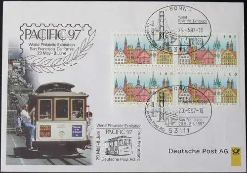 DEUTSCHLAND 1997 Pacific 97 San Francisco 29.05.1997 Messebrief Deutsche Post