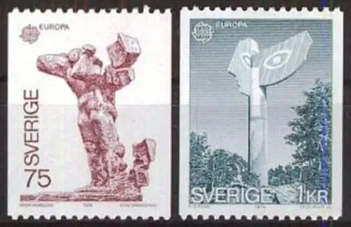 SCHWEDEN 1974 Mi-Nr. 852/53 ** MNH - CEPT