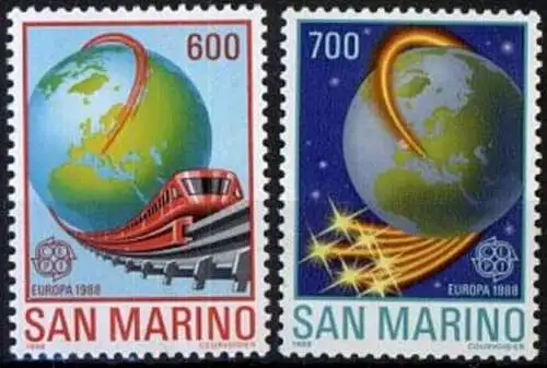 SAN MARINO 1988 Mi-Nr. 1380/81 ** MNH - CEPT