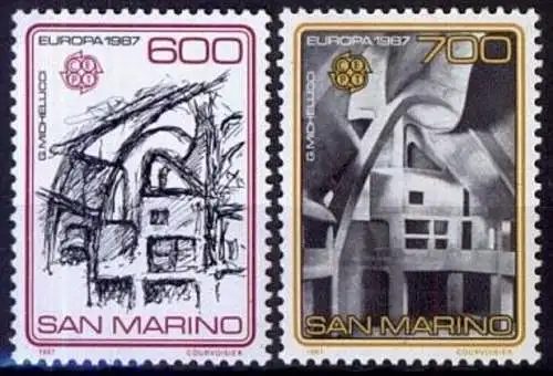 SAN MARINO 1987 Mi-Nr. 1354/55 ** MNH - CEPT