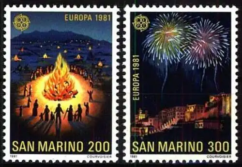 SAN MARINO 1981 Mi-Nr. 1225/26 ** MNH - CEPT