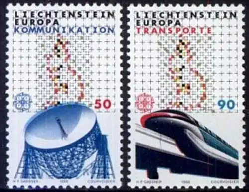LIECHTENSTEIN 1988 Mi-Nr. 937/38 ** MNH - CEPT
