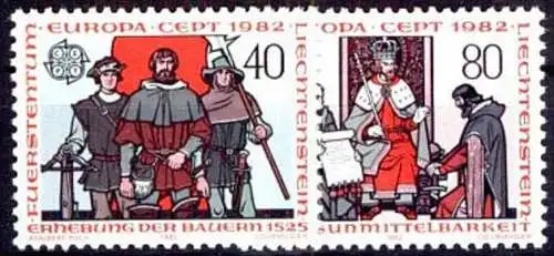 LIECHTENSTEIN 1982 Mi-Nr. 791/92 ** MNH - CEPT