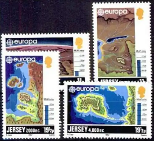 JERSEY 1982 Mi-Nr. 278/81 ** MNH - CEPT