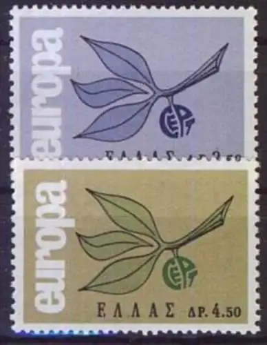 GRIECHENLAND 1965 Mi-Nr. 890/91 ** MNH - CEPT