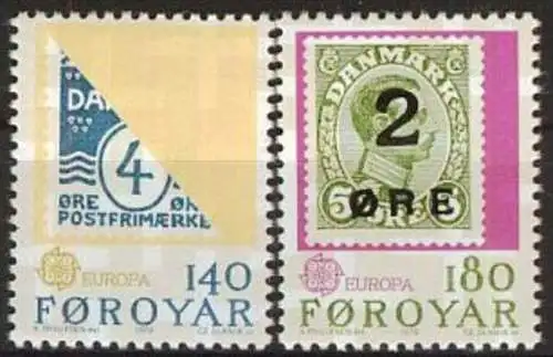 FÄRÖER 1979 Mi-Nr. 43/44 ** MNH - CEPT