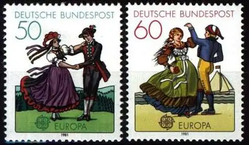 DEUTSCHLAND 1981 Mi-Nr. 1096/97 ** MNH - CEPT