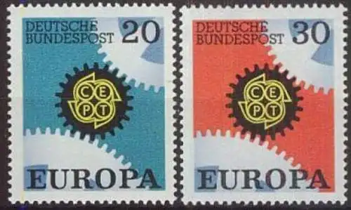 DEUTSCHLAND 1967 Mi-Nr. 533/34 ** MNH - CEPT