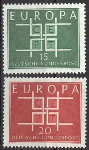 DEUTSCHLAND 1963 Mi-Nr. 406/07 ** MNH - CEPT