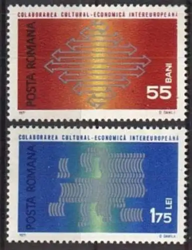 RUMÄNIEN 1971 Mi-Nr. 2919/20 ** MNH