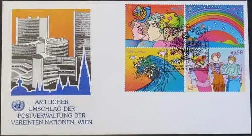 UNO WIEN 2002 Mi-Nr. 367/70  FDC