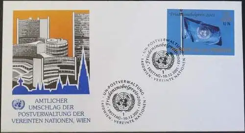 UNO WIEN 2001 Mi-Nr. 350  FDC