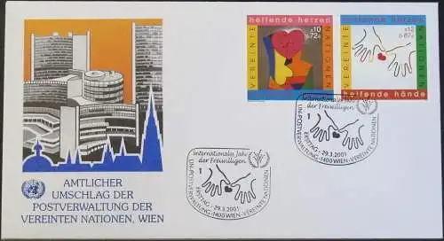 UNO WIEN 2001 Mi-Nr. 331/32  FDC