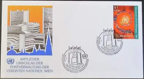 UNO WIEN 2000 Mi-Nr. 302  FDC