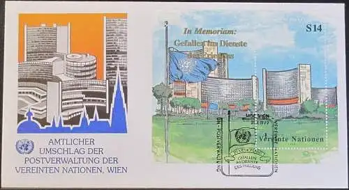 UNO WIEN 1999 Mi-Nr. Block 11  FDC