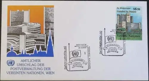 UNO WIEN 1999 Mi-Nr. 298  FDC