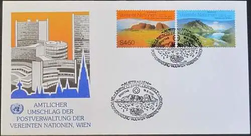UNO WIEN 1999 Mi-Nr. 279/80  FDC