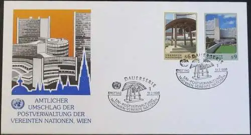 UNO WIEN 1998 Mi-Nr. 246/47  FDC
