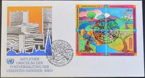 UNO WIEN 1997 Mi-Nr. 226/29  FDC