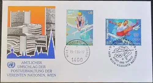 UNO WIEN 1996 Mi-Nr. 214/15  FDC