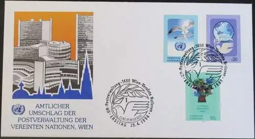 UNO WIEN 1994 Mi-Nr. 167/69  FDC