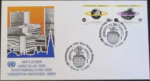 UNO WIEN 1993 Mi-Nr. 147/48  FDC