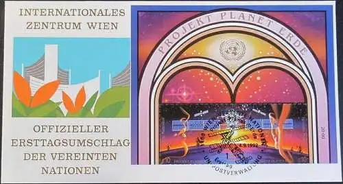 UNO WIEN 1992 Mi-Nr. 133/34  FDC