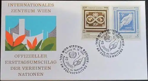 UNO WIEN 1991 Mi-Nr. 121/22  FDC