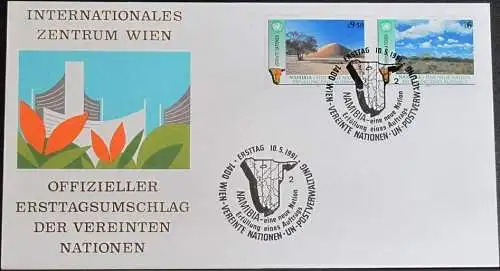 UNO WIEN 1991 Mi-Nr. 114/15  FDC