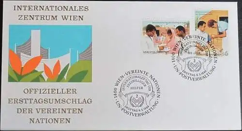 UNO WIEN 1988 Mi-Nr. 83/84  FDC