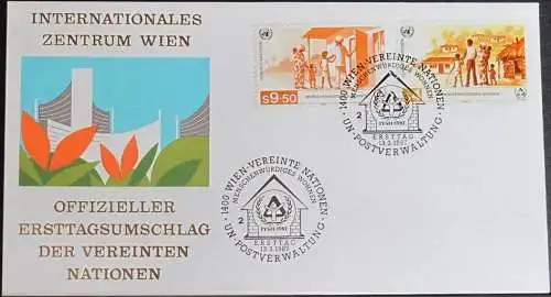 UNO WIEN 1986 Mi-Nr. 69/70  FDC