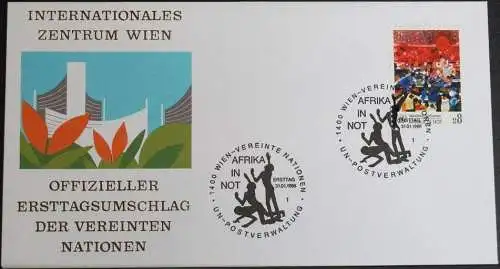 UNO WIEN 1986 Mi-Nr. 55  FDC