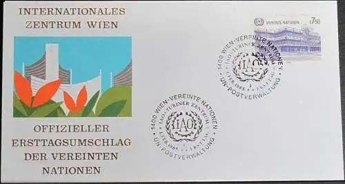UNO WIEN 1985 Mi-Nr. 47  FDC