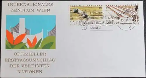 UNO WIEN 1984 Mi-Nr. 39/40  FDC