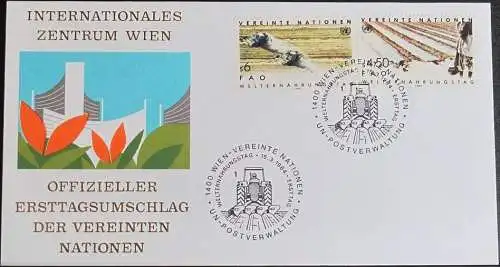 UNO WIEN 1984 Mi-Nr. 39/40  FDC