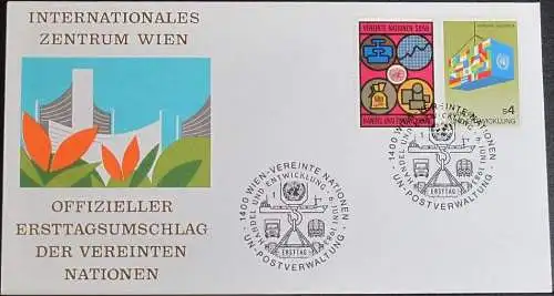 UNO WIEN 1983 Mi-Nr. 34/35  FDC