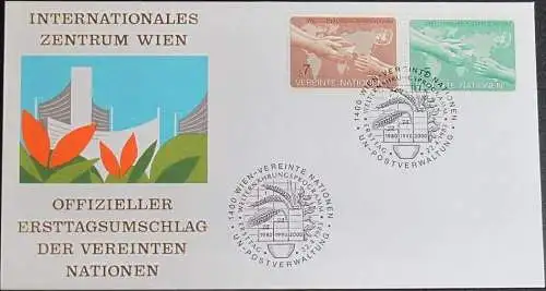 UNO WIEN 1983 Mi-Nr. 32/33  FDC