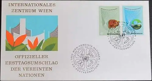 UNO WIEN 1982 Mi-Nr. 27/28  FDC