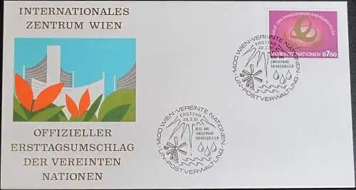UNO WIEN 1981 Mi-Nr. 20  FDC
