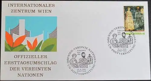 UNO WIEN 1981 Mi-Nr. 19  FDC