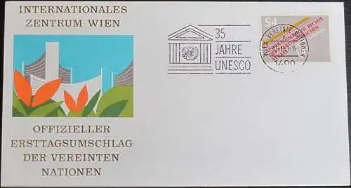 UNO WIEN 1981 Mi-Nr. 16  FDC