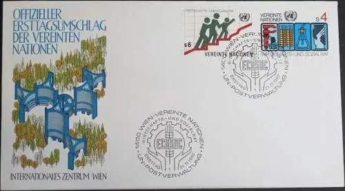 UNO WIEN 1980 Mi-Nr. 14/15  FDC