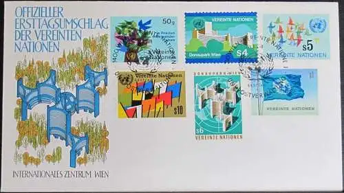 UNO WIEN 1979 Mi-Nr. 1/6  FDC