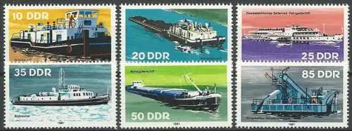 DDR 1981 Mi-Nr. 2651/56 ** MNH