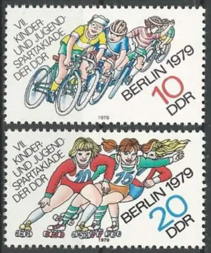 DDR 1979 Mi-Nr. 2433/34 ** MNH