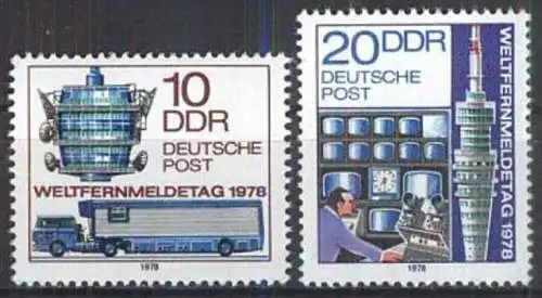 DDR 1978 Mi-Nr. 2316/17 ** MNH