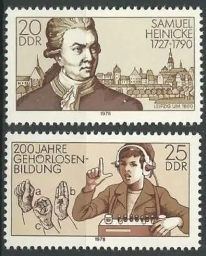 DDR 1978 Mi-Nr. 2314/15 ** MNH